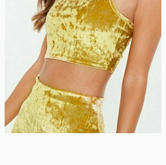 NEW 2 Piece Set Velvet Cami Top & Midi Skirt - Picture 4 of 5